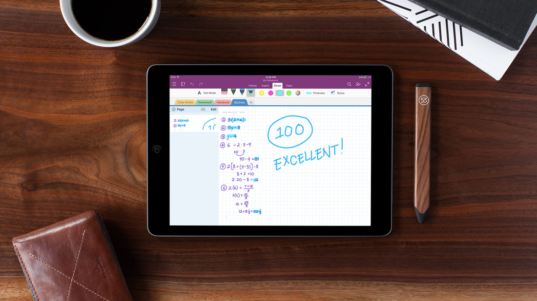 apple pencil and onenote